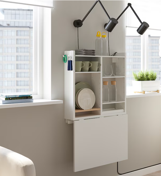 bureau pliable nerberg ikea position fermee