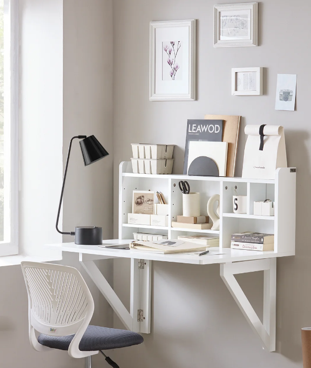 bureau pliable sobuy position ouvert