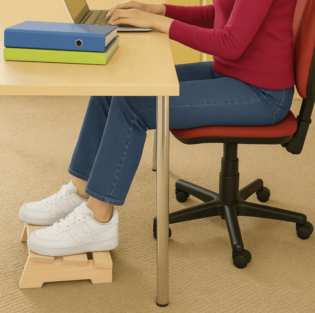 repose pied bureau diy bien utiliser
