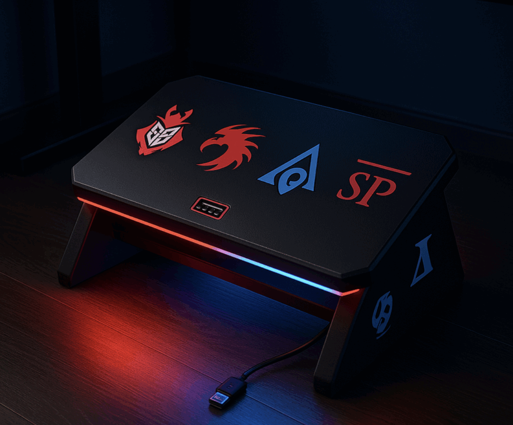 repose pied bureau diy gamer