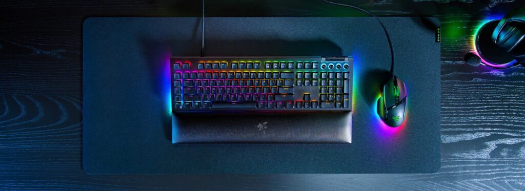 1 meilleur clavier gaming silencieux razer blackwidow v4 razerdotcom